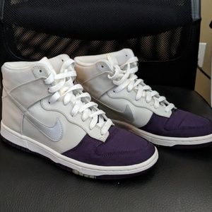 Nike Dunk Hi Skinny Purple & White Sneakers